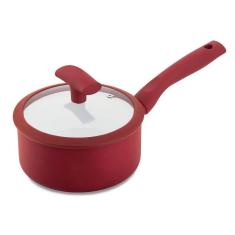 Panela Com Tampa 16x8cm 1,5l Vermelha Hércules