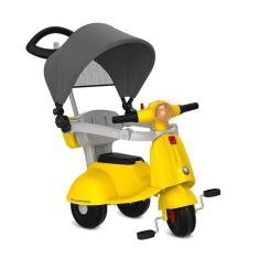 Triciclo Banderetta Com Capota Passeio Amarelo - Bandeirante