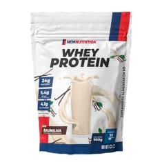Whey Protein Concentrado 900g NewNutrition, Baunilha, 900g