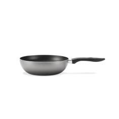 Wok Chilli, 24 cm, 2,3 Litros, 24 x 7 cm, Prata, Brinox