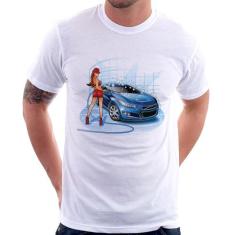 Camiseta Lava Jato Garota - Foca na Moda, Branco, M