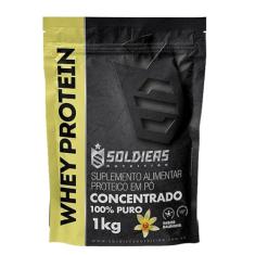 Whey Protein Concentrado 1Kg - Baunilha - 100% Puro Importado - Soldiers Nutrition