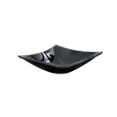 Gabinete De Vidro 50Cm Com Cuba Quadrada - Mármore Imperador