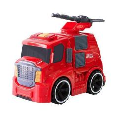 Caminhao Bombeiro Com Som E Luz - Vermelho