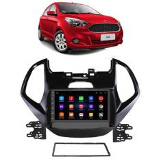  Kit Multimidia Android Ford Ka 2015 2016 2017 7 Pol + Câmera e Moldur