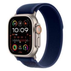 Apple Watch Ultra 2 (GPS & Cellular 49mm) Caixa Natural de Titânio com Pulseira Loop Trail Azul - M/G