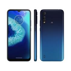 Smartphone Motorola Moto G8 Power Lite 64GB Azul - 4G Octa-Core 4GB RAM 6,5” Câm. Tripla + Selfie 8MP