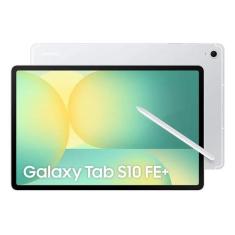 Tablet Samsung Galaxy Tab S10 FE+ 128GB WiFi - Prata, com Caneta S Pen
