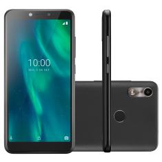 Smartphone Multilaser F P9130 Preto com 32GB, 1GB de RAM, Tela 5.5”, Android 9.0, Dual Chip, Câmera 5MP, 3G, Bluetooth e Processador Quad core