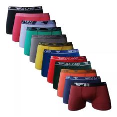 Kit 10 Cuecas Boxer Falke Microfibra Masculina Cores Variadas