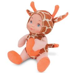 Boneca Baby Filhote Girafa 23 cm Antialérgica