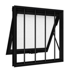 Janela Máximo Ar Com Grade 60x80cm Riobras Preto