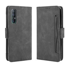 Capa com compartimento para cartão para Oppo Find X2 Neo, capa flip carteira com suporte de couro para Oppo Find X2 Neo, capa magnética retrô para celular, capa carteira com compartimentos para