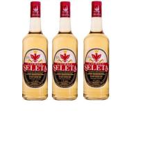 Kit Cachaça Seleta Tradicional 1l 3 Unidades