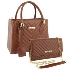 Bolsa Feminina Transversal Tote De Ombro + Bolsa Flap Kit - Selfie Sto