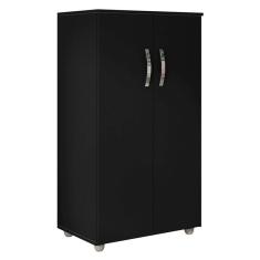 Armário Multiuso Rosana Preto Fosco - ajl