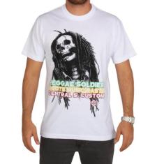 Camiseta Estampada Central Surf - Branca, P