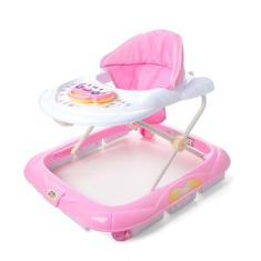 Andador Infantil Didático Interativo Atividades Musical Pianinho Baby Style - Rosa