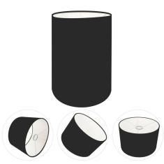 Cúpula Abajur Cilíndrica Cp-8006 Ø18x25cm Preto