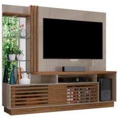 Estante Home Tv 60 Polegadas 200 Cm Frizz Plus Madetec Fend Naturale -