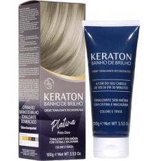 Banho De Brilho Keraton 100G Platina