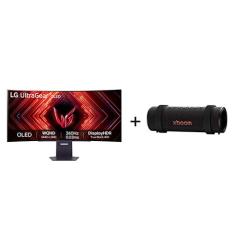 Monitor Gamer LG UltraGear OLED Curvo - Tela OLED 45" + Caixa de Som Bluetooth LG xboom Grab by will.i.am - East LA - 45GS95.GRAB