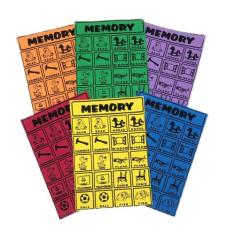 Kit Com 10 Jogo Da Memória Em Inglês Material Educativo Eva - Criativa