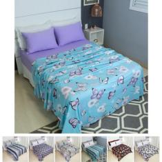 Jogo de Lençol Casal 4 Peças Malha 100% Algodão - Cozzilar, Modelo 2