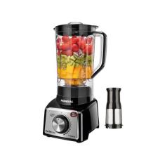 Liquidificador Turbo Mondial Preto e Inox 1000W L-1000 BI, Preto, 220 