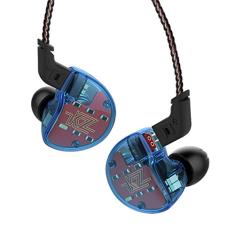 Fone de Ouvido Kz Zs10 Monitor Retorno de Palco 5 Drivers Hifi Cabo Destacável (Sem Mic Azul)
