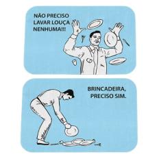 Kit Tapetes de Cozinha Não preciso lavar louça