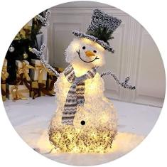 Boneco De Neve LED Holiday Light, Decorações Adoráveis ​​de Boneco De Neve Para Ambientes Internos, Boneco De Neve Para Decoração De Natal Iluminada Ao Ar Livre, Para Casa, Gramado, Quintal, Shopp