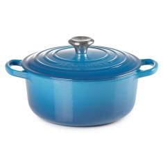 Panela Redonda Signature 24 cm Azul Marseille Le Creuset