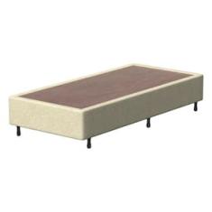 Base Box de Solteiro Probel Arezzo Revestido em Tecido Jacquard 30x188x88cm – Bege