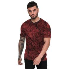 Camiseta Rosas Vermelhas Red Roses Flowers - Di Nuevo, Vinho, GG