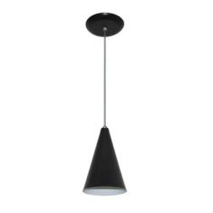 Pendente Colorido - Modelo Cone - Preto - LUSTRES AMANDINI