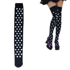 Meia 7/8 Bolinha Modelo Juvenil Adulto: Festa Fantasia Cosplay Dança H