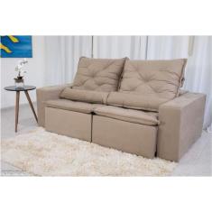 Sofa retratil  rio de janeiro 2,10 - estofamart, BEGE, 2L