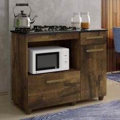Balcão para Cooktop 2 Portas 1 Gaveta Violeta - Kaiki Móveis