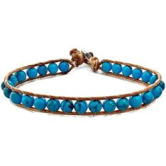 Pulseira De Couro Masculina Chan Luu - Gafeno Acessórios, PP