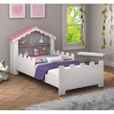 Cama Infantil Magic Branca Rosa - CasaH