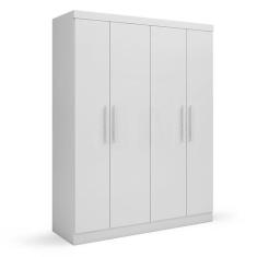 Guarda-Roupa Casal Supreme 4 PT 2 GV Branco - BATROL