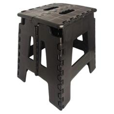 Banqueta Plástica Quadrada Dobrável Para Camping Praia Preta - Aquila 