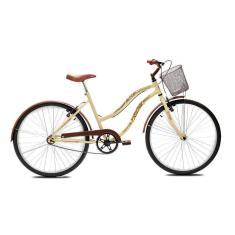Bicicleta Aro 26 Feminina Retrô Tridal Beach com Freios V-Brake-Feminino
