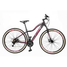 Bicicleta Aro 29 Feminina KSW MWZA 24 Velocidades Freio a Disco Suspensão-Unissex