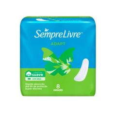 Absorvente Sempre Livre Adapt Suave sem Abas 8 Unidades