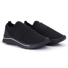 Tênis Meia Feminino New Flex Ultra Comfort Com Elástico, 37, Preto, Br