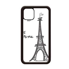Desenho de linha Torre Eiffel Paris para iPhone 11 Pro Max Capa para Apple Mobile Case