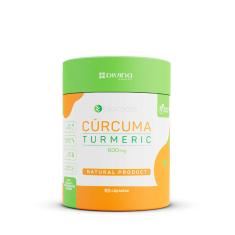 Suplemento Nutricional Cúrcuma Turmeric 600mg Bioroots 100% natural com 60 cápsulas 60 Cápsulas