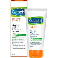 Protetor Solar Cetaphil Sun Gel Creme FPS70 50ml